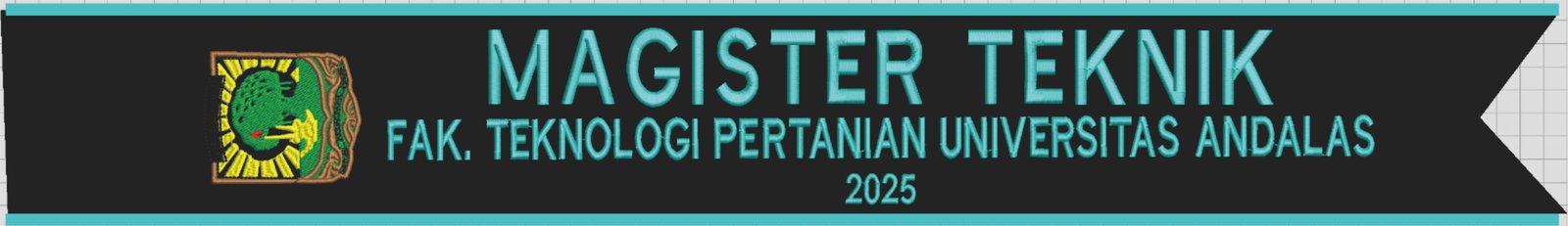 Salempang Beludru 03 (Tiga Baris Bordir)