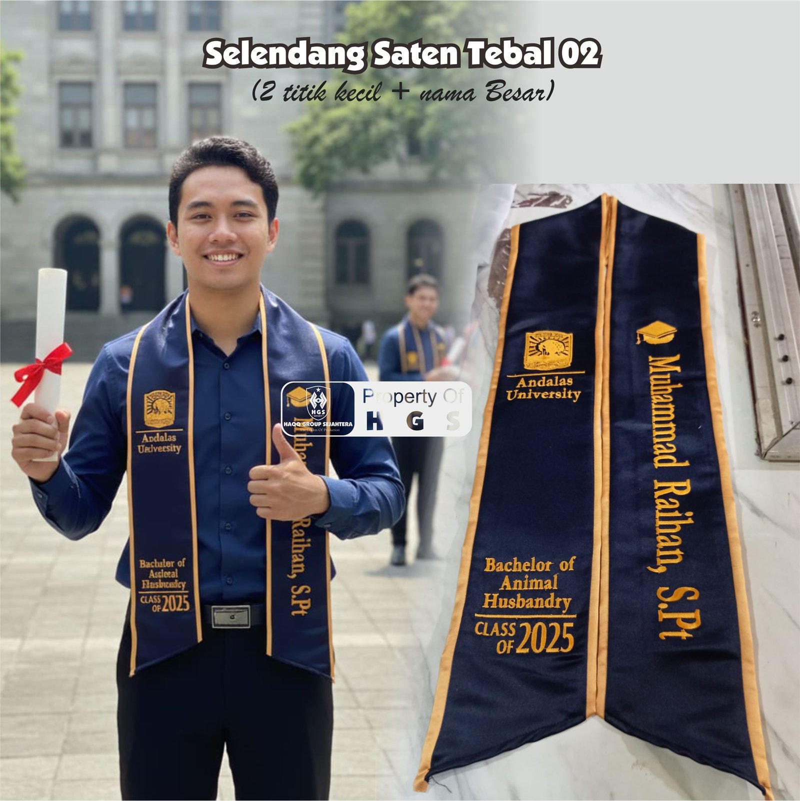 Selendang Saten Tebal  02