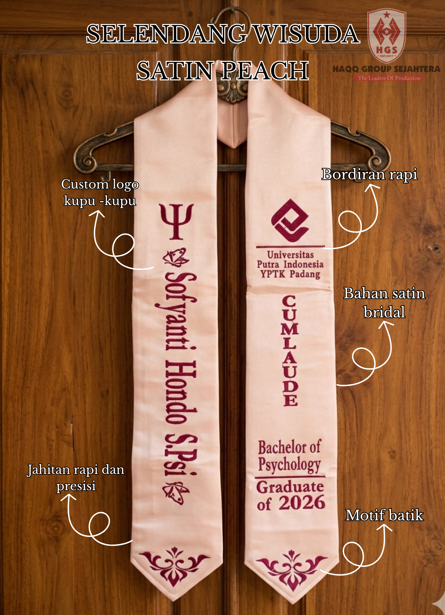 Selendang Saten Tebal  03