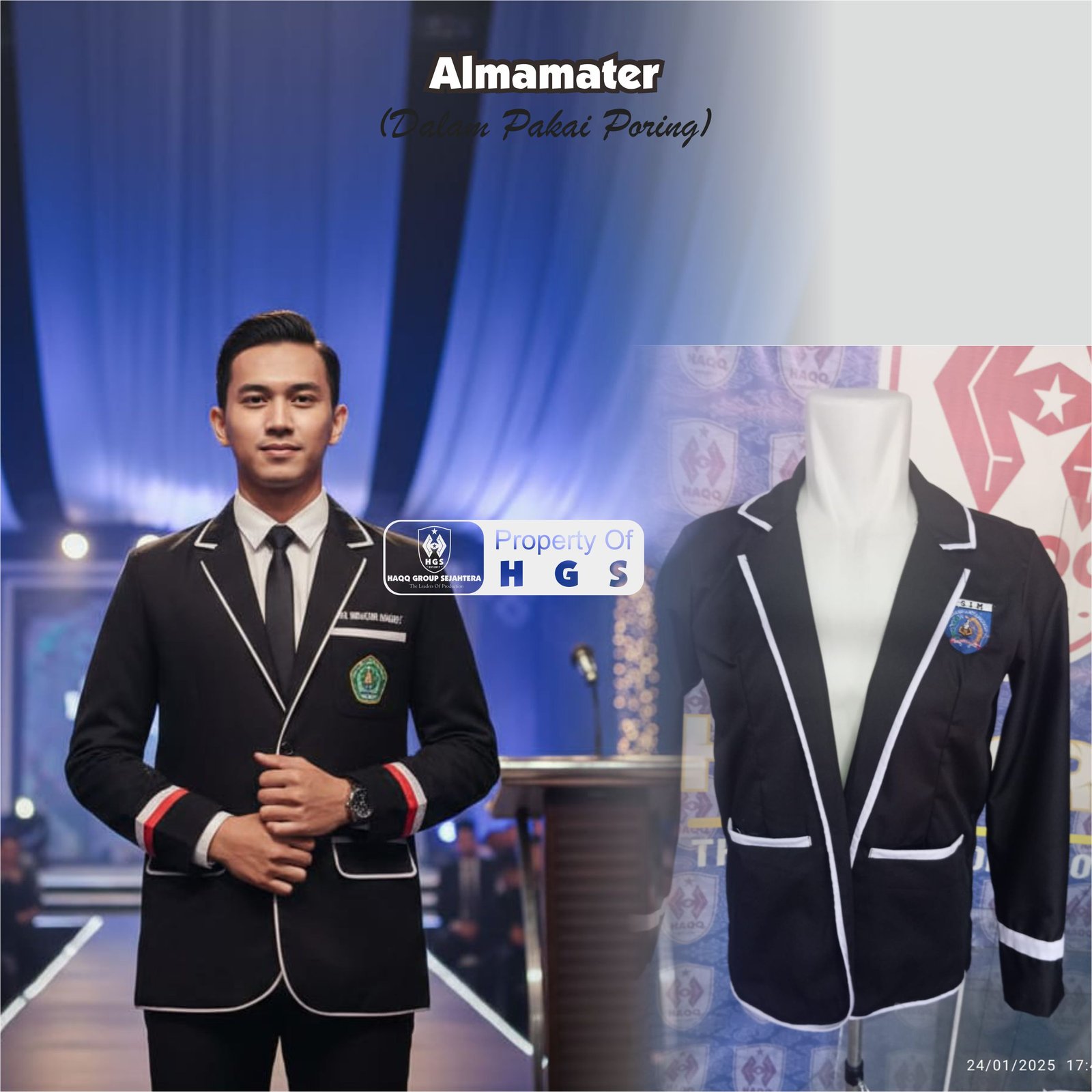 Almamater dalaman parasut / Poring