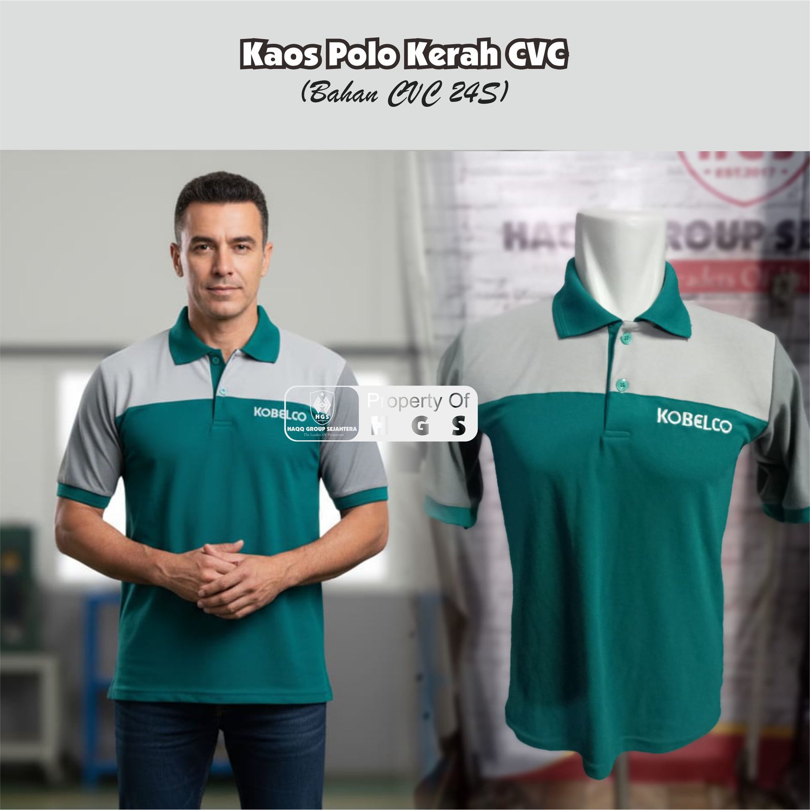 Kaos Polo Kerah CVC