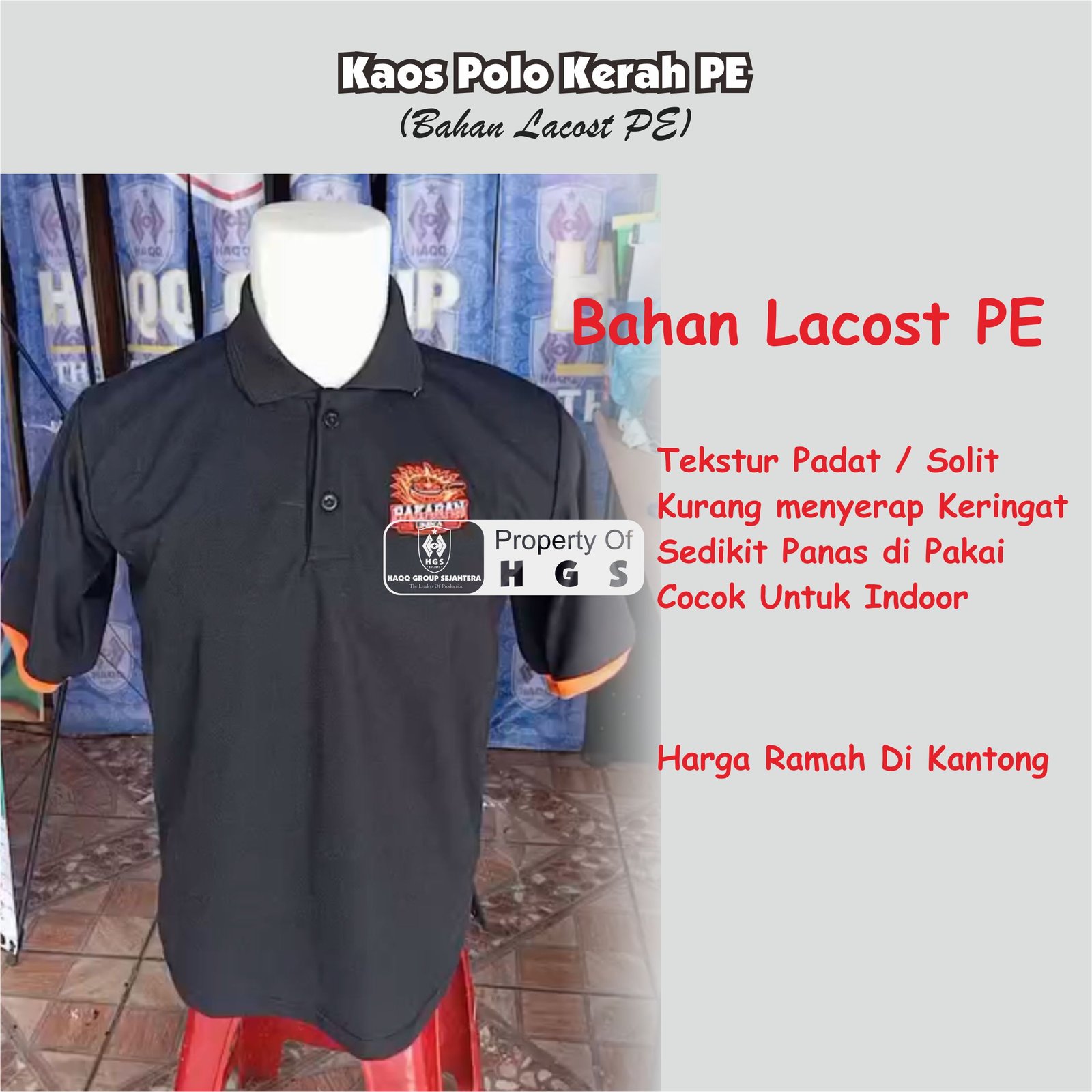 Kaos polo Kerah PE